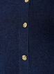 Cardigan i bl&oslash;d strik med guldfarvede knapper, Bl&aring;, Packshot image number 2