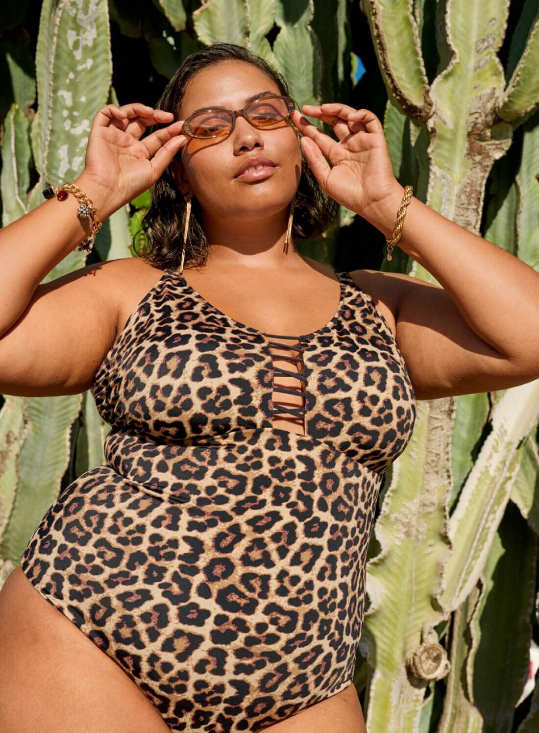 Zizzi Leopard nederdel, , Model