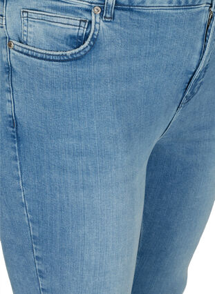 Super slim Amy jeans med høj talje , Blue denim, Packshot image number 2
