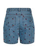 Denim shorts med broderede motiver, Bl&aring;, Packshot image number 1