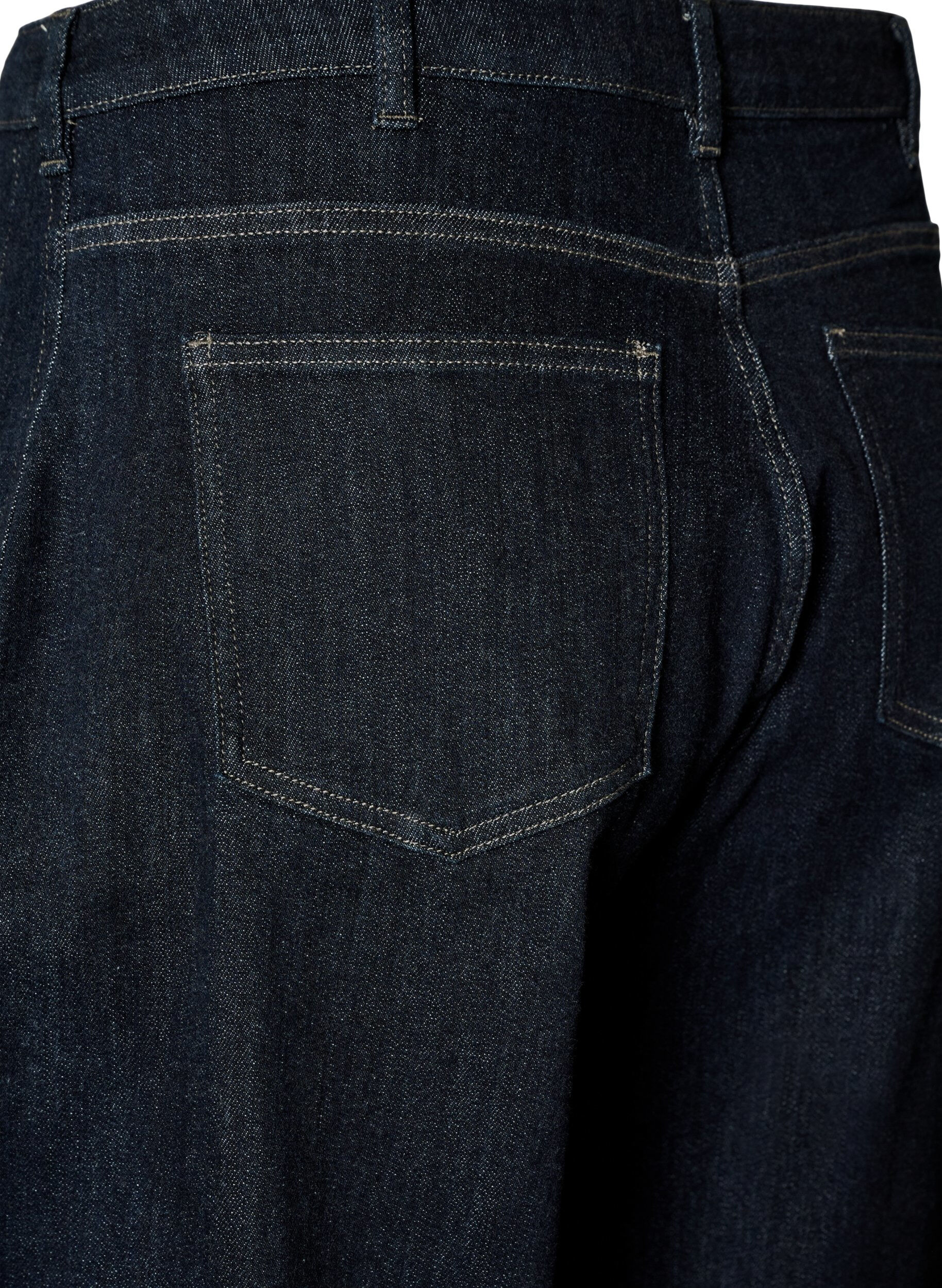ZizziBarrel fit jeans med h&oslash;j talje, Bl&aring;, Packshot image number 3