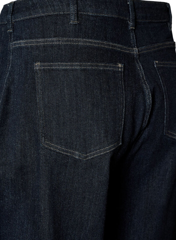 Barrel fit jeans med h&oslash;j talje, Bl&aring;, Packshot image number 3