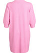 Strikkjole med 3/4 ærmer og rund hals, B. Pink White Mel., Packshot image number 1