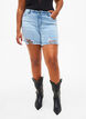 Denimshorts med sliddetaljer, Light Blue Denim, Model image number 2