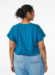 Kort&aelig;rmet t-shirt i bomuldsblanding, Bl&aring;, Model image number 2