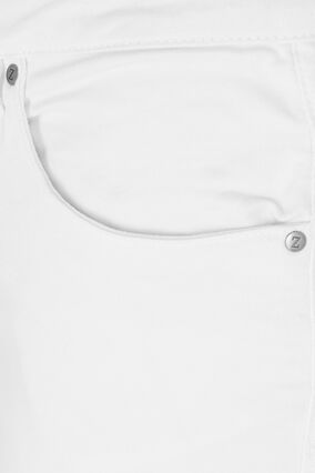 Højtaljede Amy capri jeans med super slim fit, Bright White, Packshot image number 2