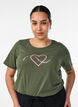 T-shirt med motiv, Gr&oslash;n, Model image number 0