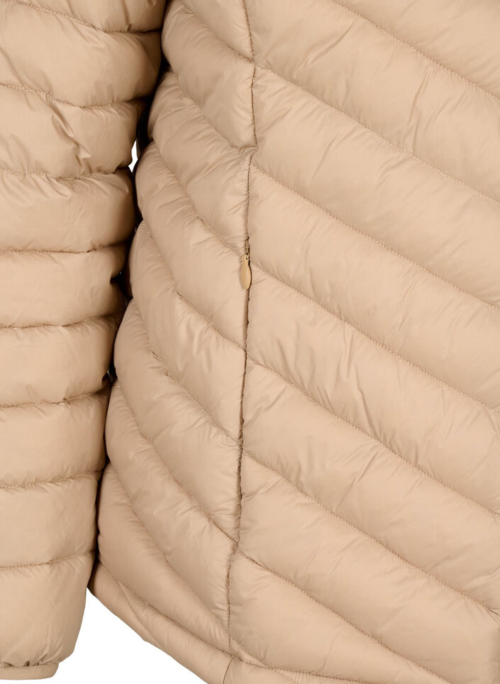 Letvægtsjakke med lommer, Brun, Packshot image number 3