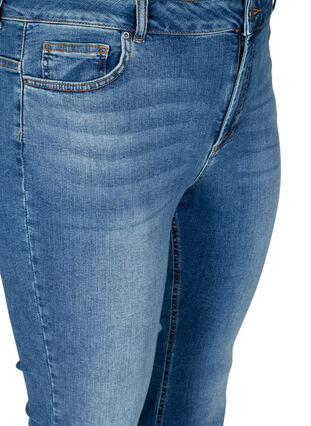 Ellen bootcut jeans med høj talje, Blue denim, Packshot image number 2