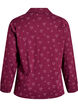 Bomulds pyjamas-skjorte med brystlomme, R&oslash;d, Packshot image number 1