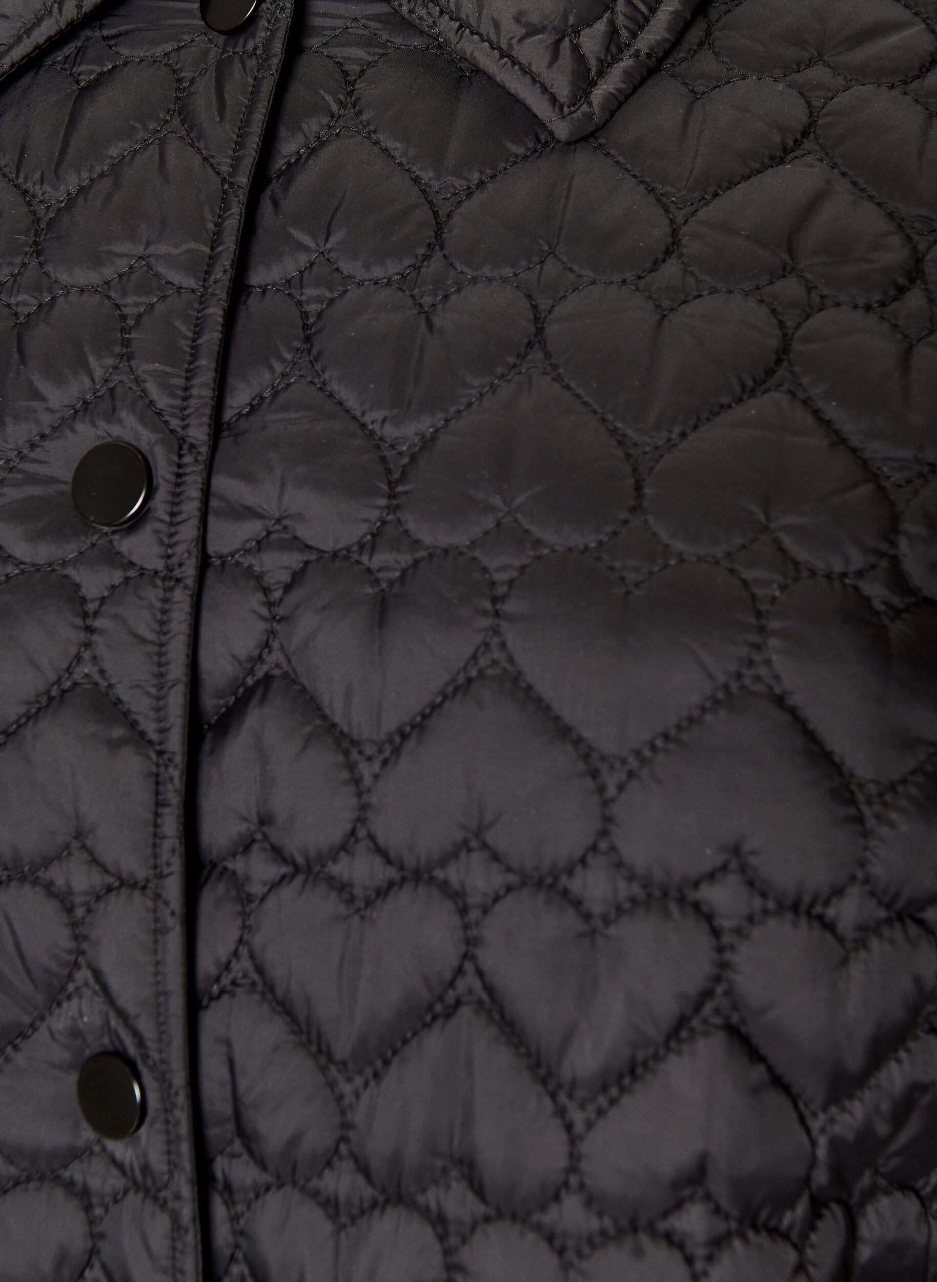 ZizziLet vatteret jakke med dekorativ quiltning, Sort, Packshot image number 2