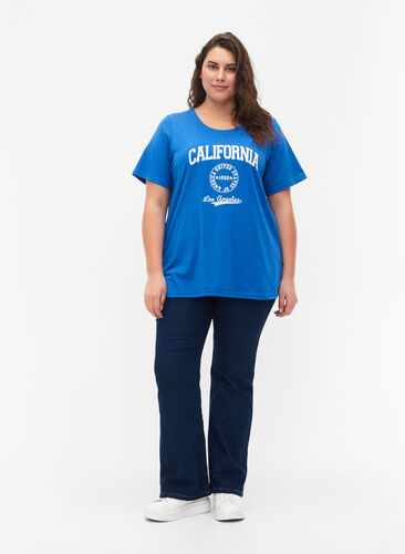FLASH - T-shirt med motiv, Strong Blue, Model image number 2