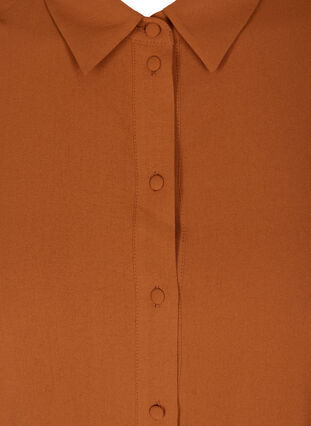 Tunika med knaplukning, Leather Brown ASS, Packshot image number 2