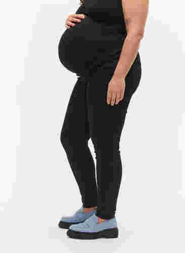 Graviditets jeggings i bomuldsmix, Black, Model image number 2