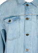 Løstsiddende denimjakke med sliddetaljer, Light blue denim, Packshot image number 2
