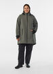 Softshell jakke med aftagelig h&aelig;tte, Gr&aring;, Model image number 1