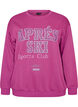 Sweatshirt med tekstprint, Lilla, Packshot image number 0