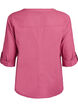 Skjortebluse i bomuld med v-udsk&aelig;ring, R&oslash;d, Packshot image number 1