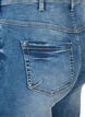 Cropped Amy jeans med lynl&aring;sdetalje, Bl&aring;, Packshot image number 3