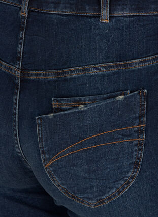 Ellen bootcut jeans, Dark blue denim, Packshot image number 3
