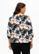 Smockbluse i viskose med print, Duck Gr. Forest AOP, Model image number 1