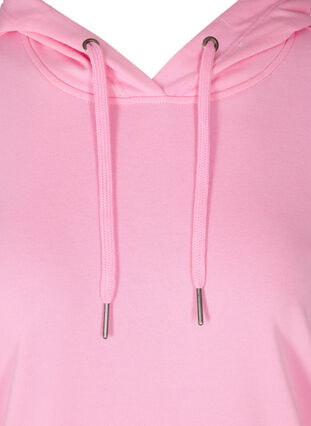 Sweatshirt med hætte og lomme, Prism Pink, Packshot image number 2