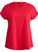 Kort&aelig;rmet t-shirt i bomuldsblanding, R&oslash;d, Packshot image number 0