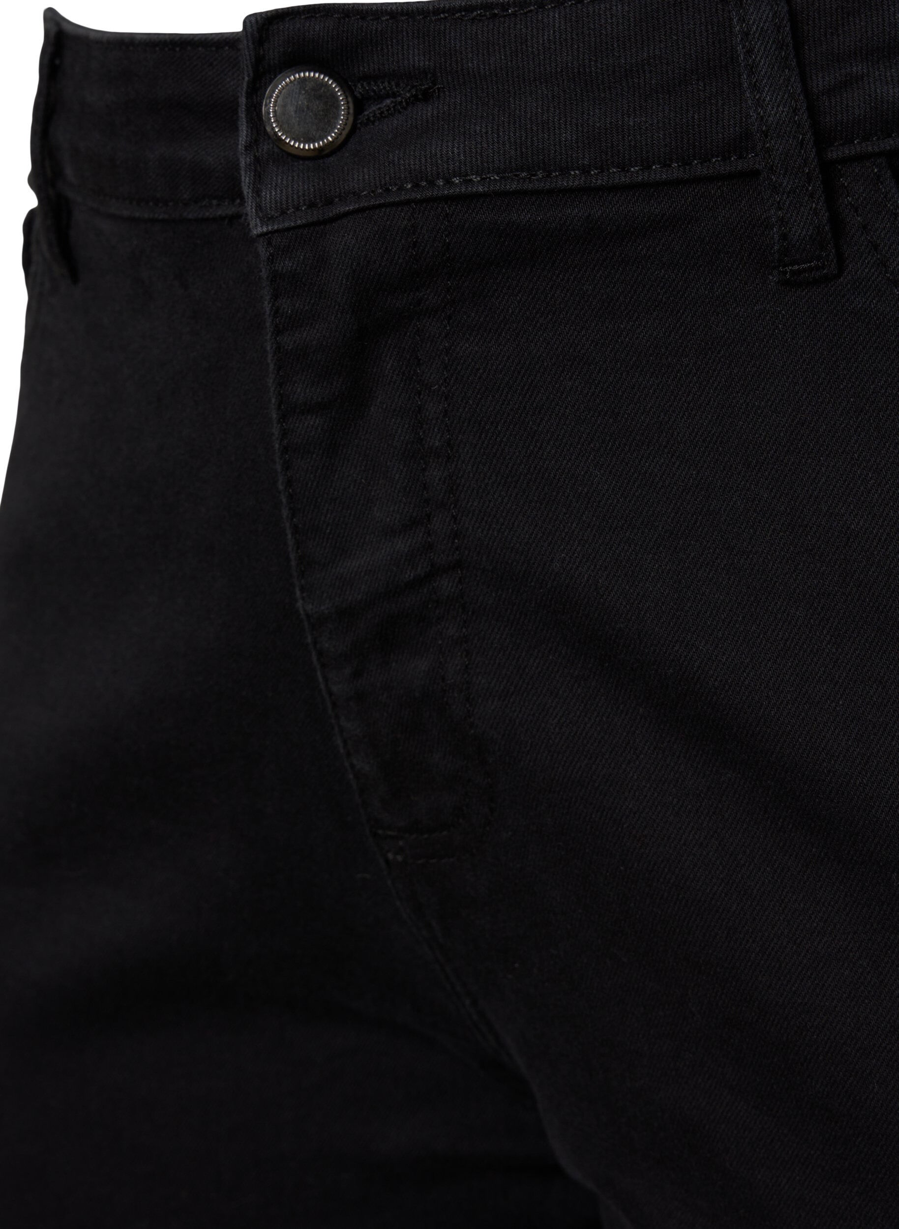 ZizziEllen bootcut jeans med h&oslash;j talje, Sort, Packshot image number 2