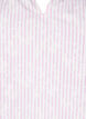 Ærmeløs bluse med striber og blomsterprint, Lyserød, Packshot image number 2