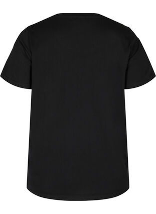 Økologisk bomulds t-shirt med tryk , Black You, Packshot image number 1