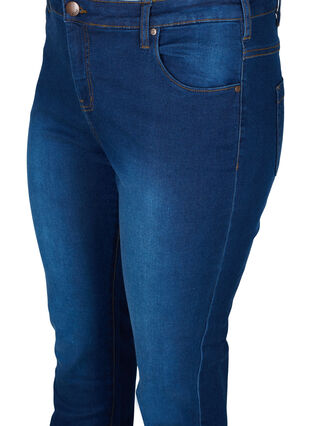 Slim fit Emily jeans med normal talje, Blue Denim, Packshot image number 2