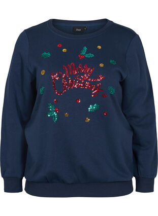 Jule sweatshirt , Night Sky Merry, Packshot image number 0
