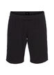 L&oslash;se shorts i bomuld med lommer, Sort, Packshot image number 0