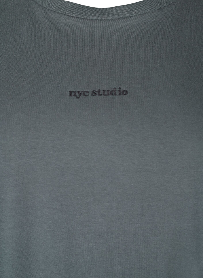 Sporty t-shirt i &oslash;kologisk bomuld, , Packshot image number 2