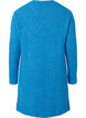 Lang strikcardigan med uld og lommer, French Blue, Packshot image number 1