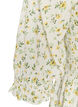 Blomstret sommerkjole i viskose, Hvid, Packshot image number 3