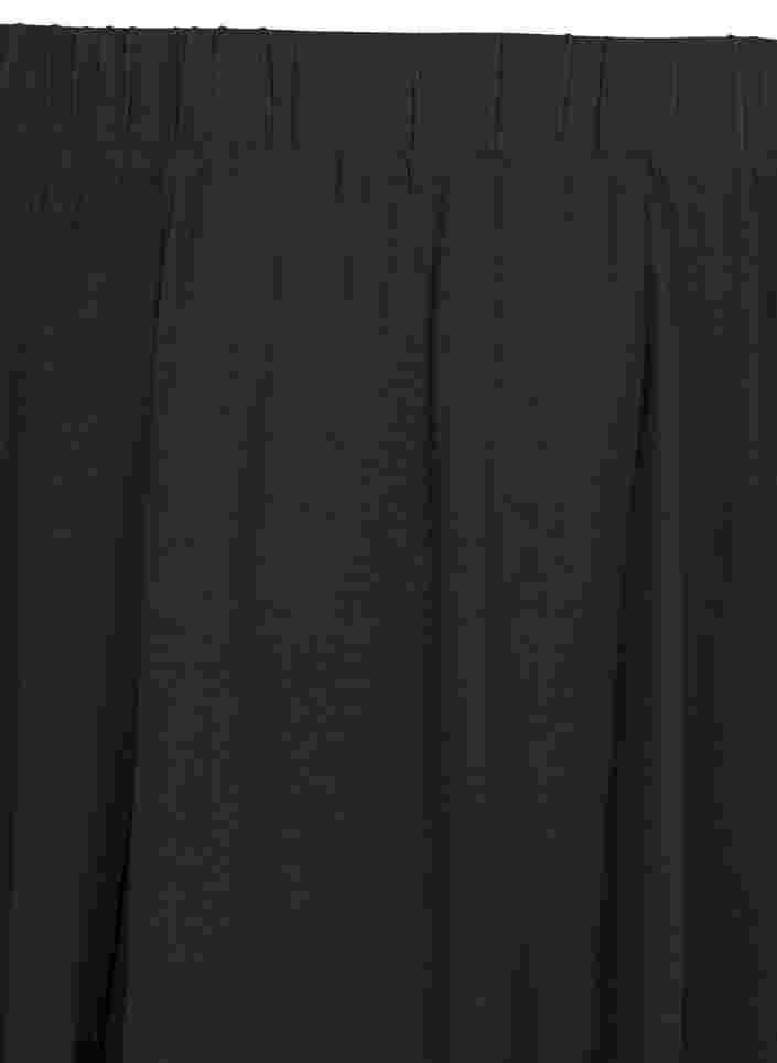 Løs nederdel i viskose, Black, Packshot image number 2