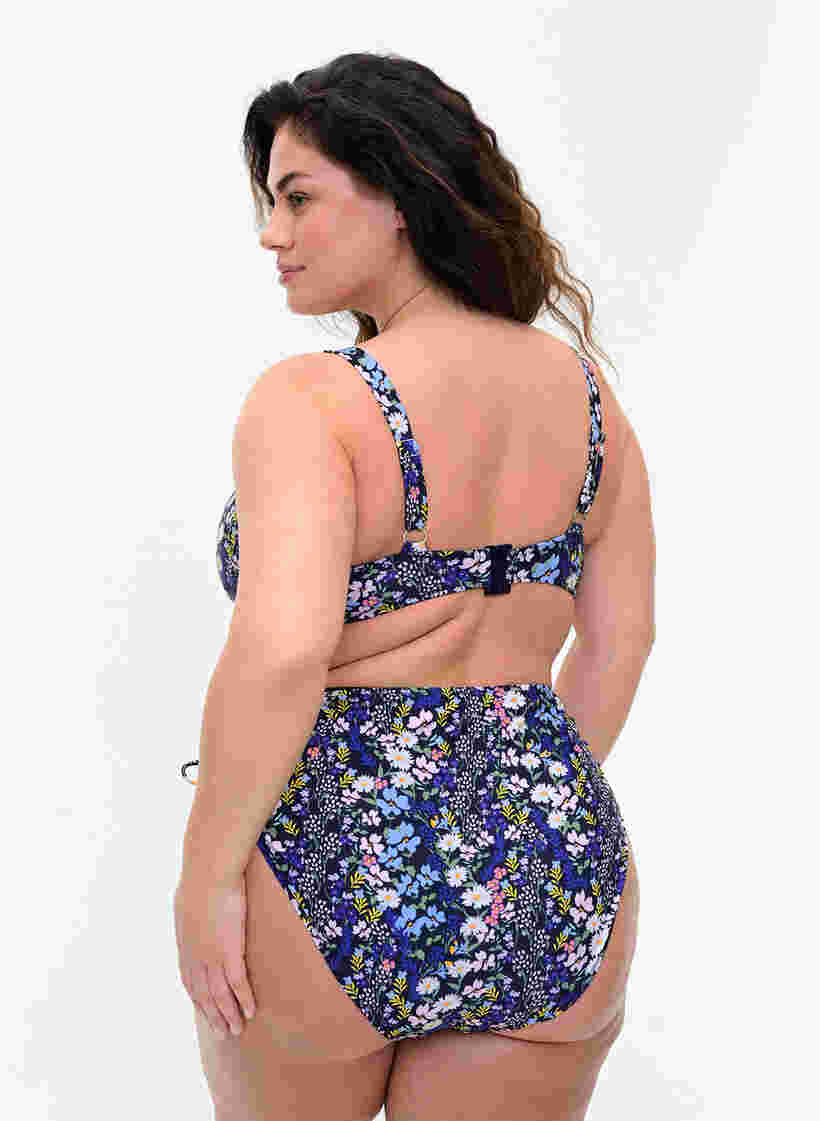 Printet bikini overdel med bøjle, Ditsy Flower, Model image number 1