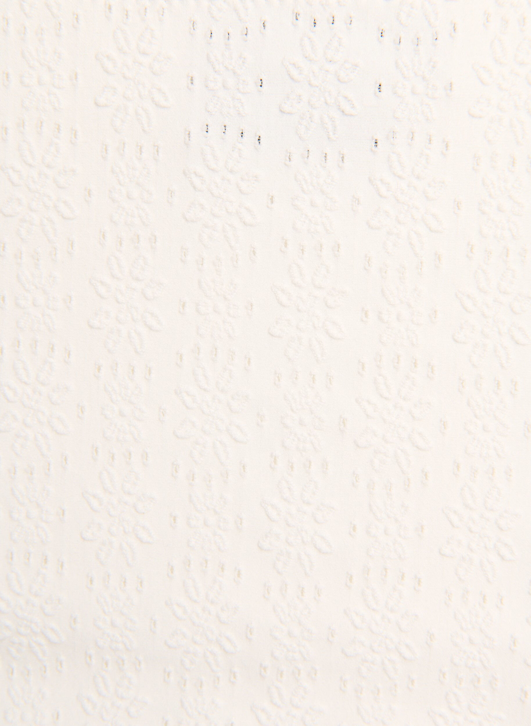 Zizzi Bikinitrusse med strukturm&oslash;nster og regul&aelig;r talje, Hvid, Packshot image number 2