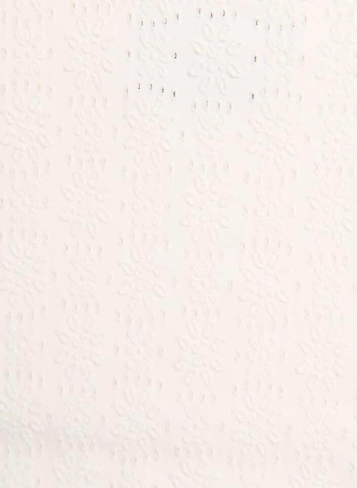 Bikinitrusse med strukturm&oslash;nster og regul&aelig;r talje, Hvid, Packshot image number 2