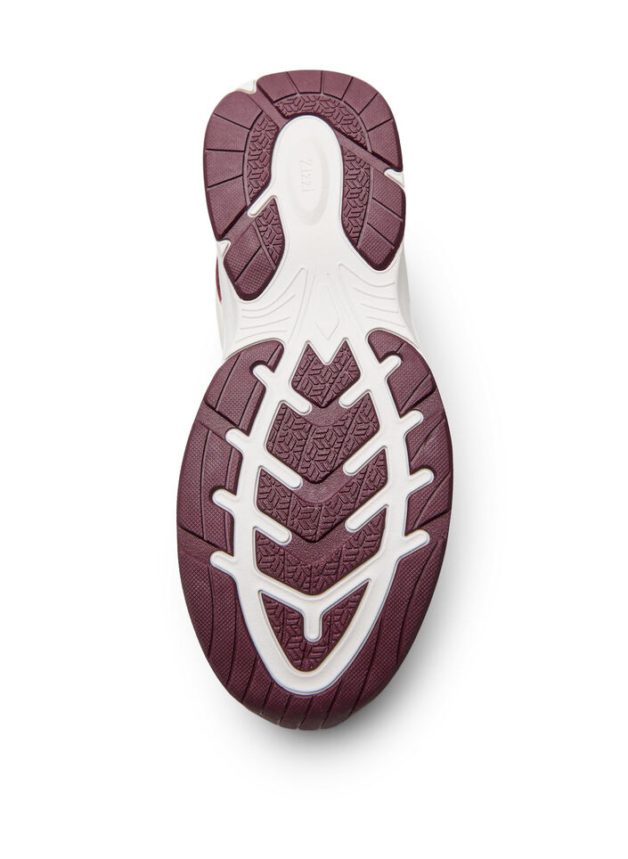 Sporty sneakers med mesh, R&oslash;d, Packshot image number 4