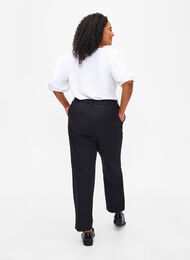 Bukser med lommer og lige ben, Black, Model