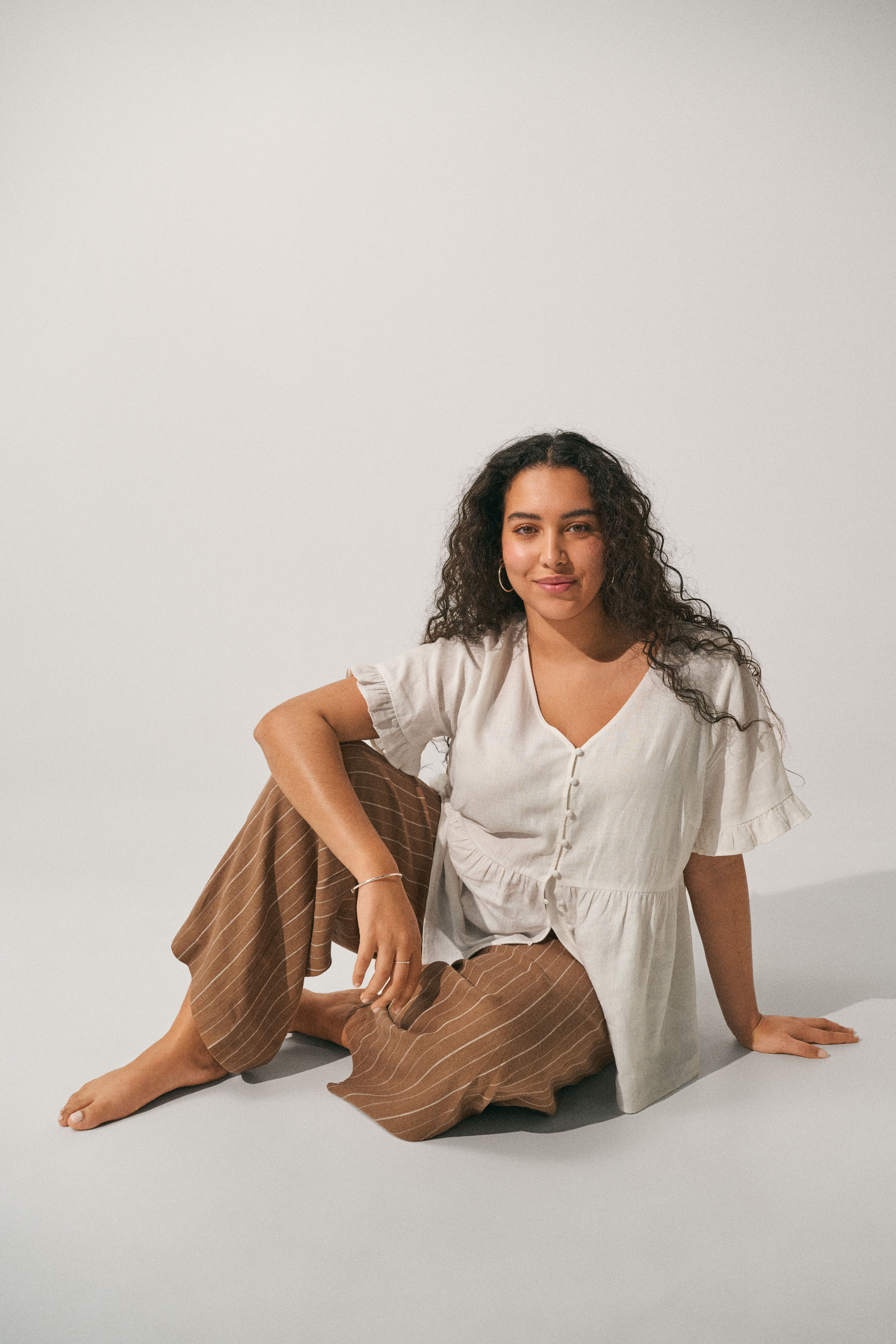 Zizzi Outfit i h&oslash;r og viskose, , Model