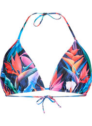 Trekants bikini bh med print, Bright Leaf, Packshot