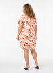 Kort&aelig;rmet bomuldskjole med print, Orange, Model image number 2