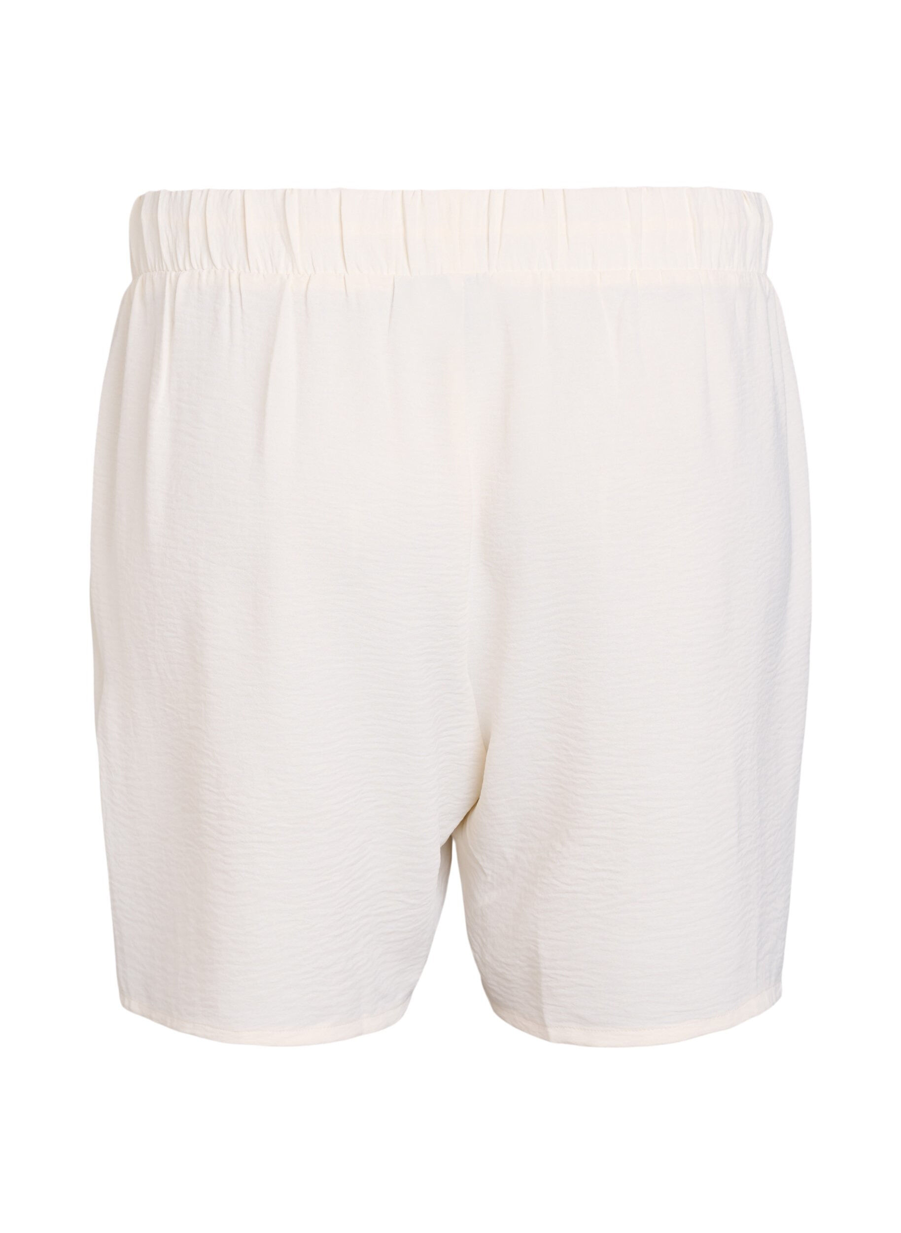 ZizziShorts med lommer og elastik i taljen, Vanilla, Packshot image number 1