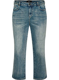 Kiana straight fit jeans med let slidt look, Bl&aring;