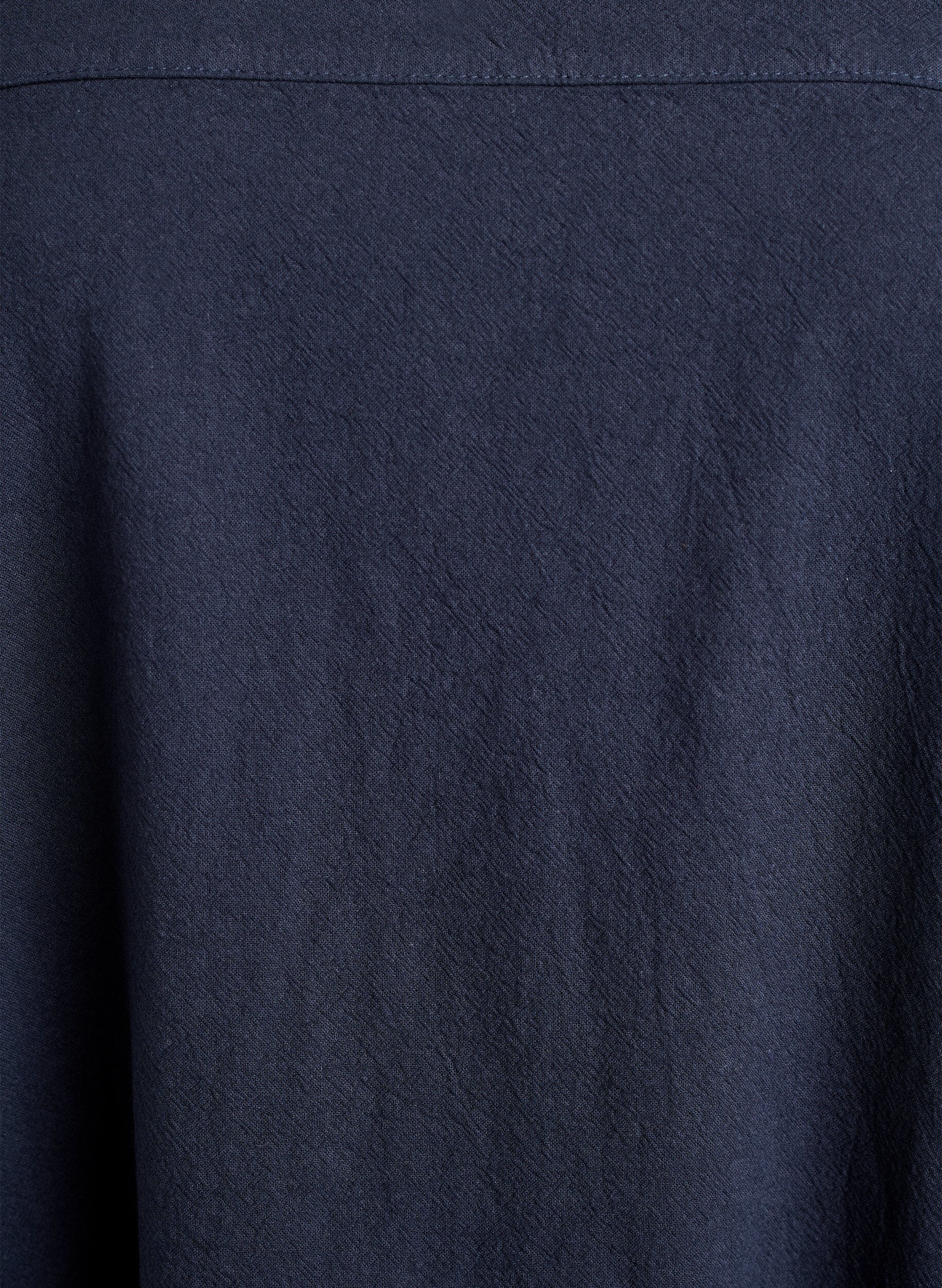 Zizzi Kort&aelig;rmet kjole i bomuld, Bl&aring;, Packshot image number 2