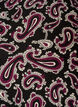 Bluse med korte &aelig;rmer og paisleyprint, M&oslash;rk Bordeaux, Packshot image number 2
