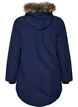 Vandt&aelig;t parka vinterjakke med h&aelig;tte, Bl&aring;, Packshot image number 1